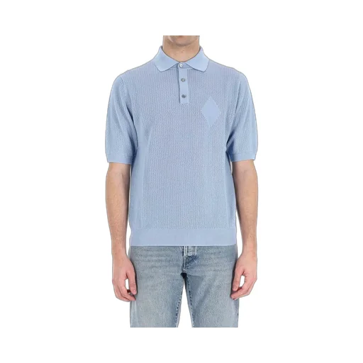 Short Sleeve Knit Polo Shirt
