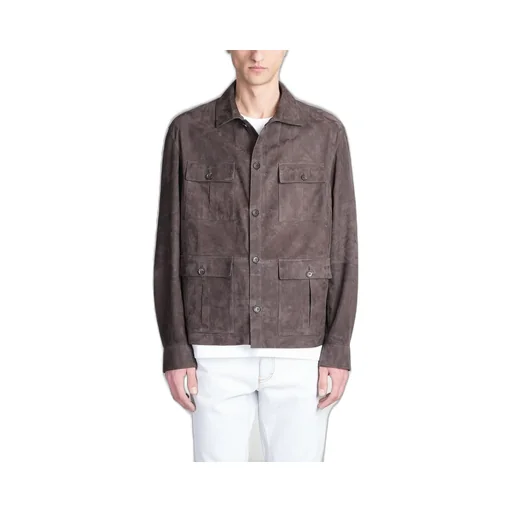 Suede Utility Jacket