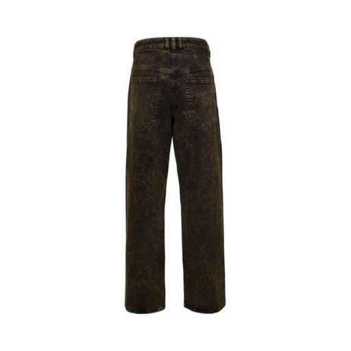 High-Waisted Straight-Leg Jeans