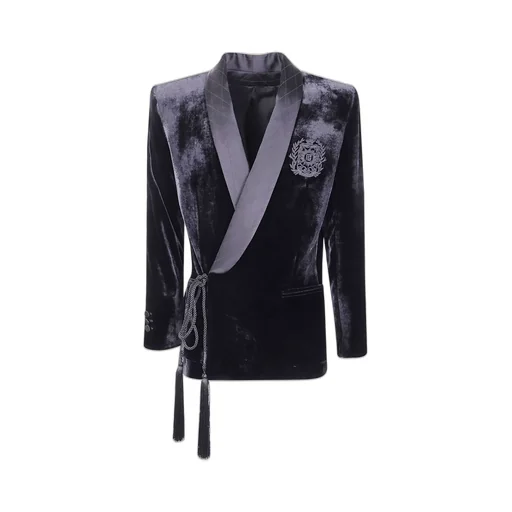 Velvet Shawl Collar Jacket