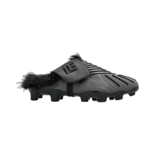Football Boots With Fur Trim