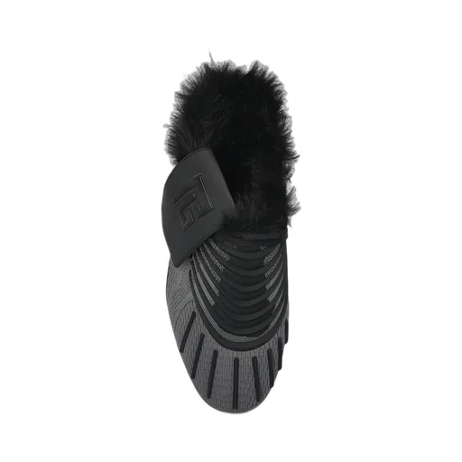 Football Boots With Fur Trim