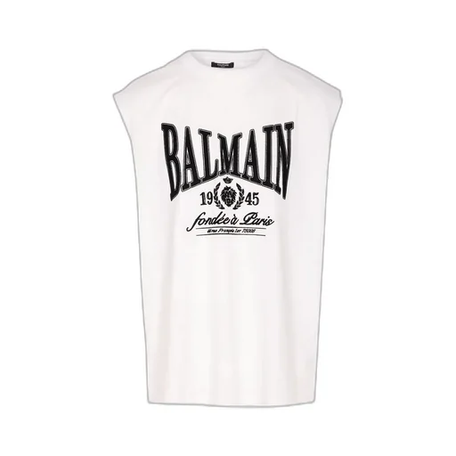 Logo Print Sleeveless T-Shirt