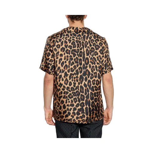 Leopard Print Short Sleeve Shirt