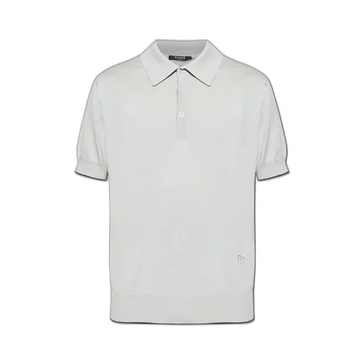 Short-Sleeve Knit Polo Shirt