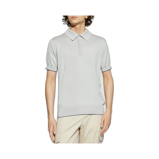 Short-Sleeve Knit Polo Shirt