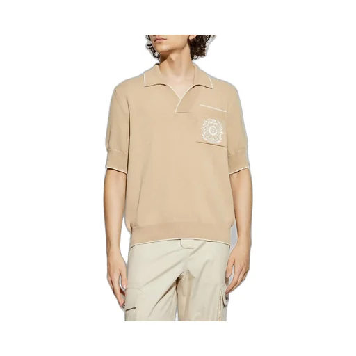 Short Sleeve Knit Polo