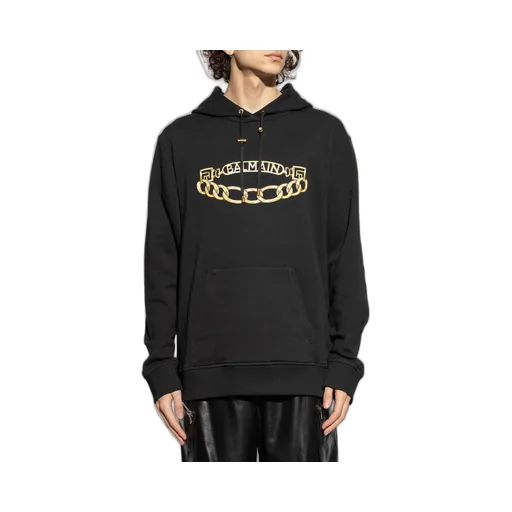 Hoodie With Chain Print