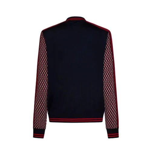 Cardigan With Monogram Print