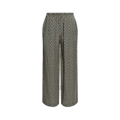 Logo Print Wide Leg Trousers