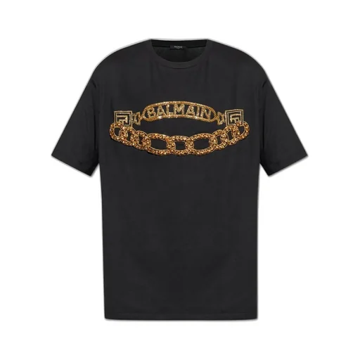 T-Shirt With Chain Print