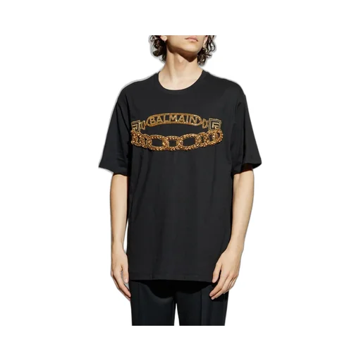 T-Shirt With Chain Print