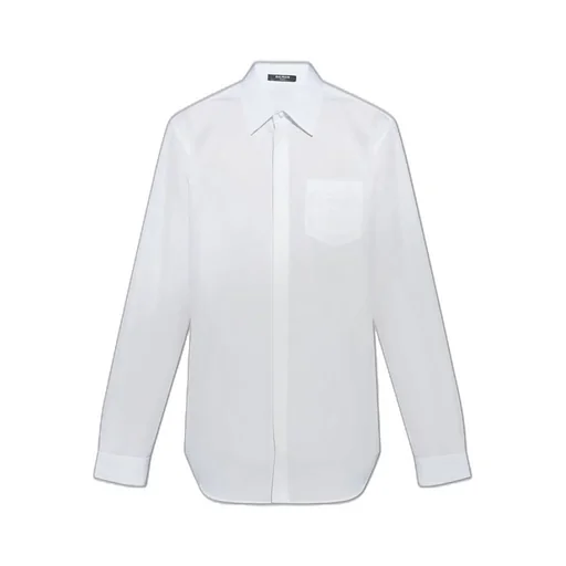Logo Embroidered Cotton Shirt