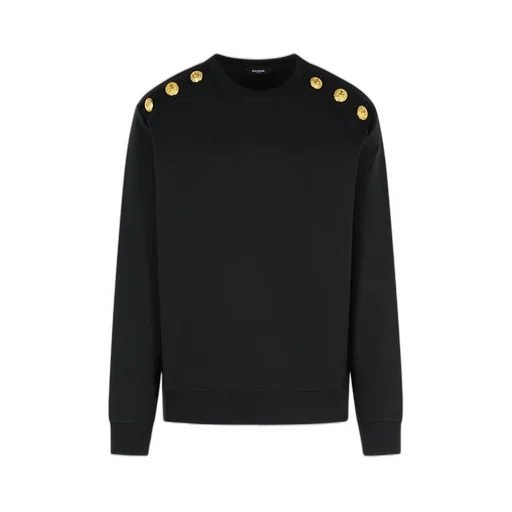 Sweatshirt With Balmain Logo Buttons
