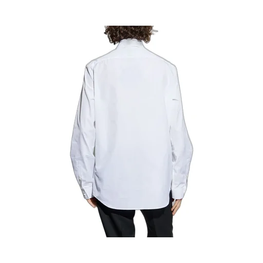 Logo Embroidered Cotton Shirt