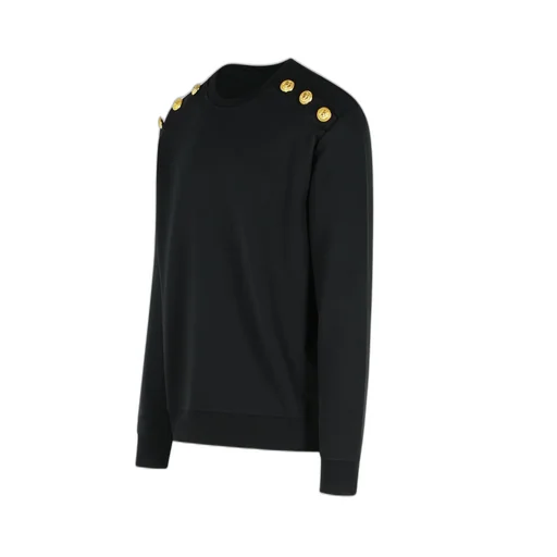 Sweatshirt With Balmain Logo Buttons