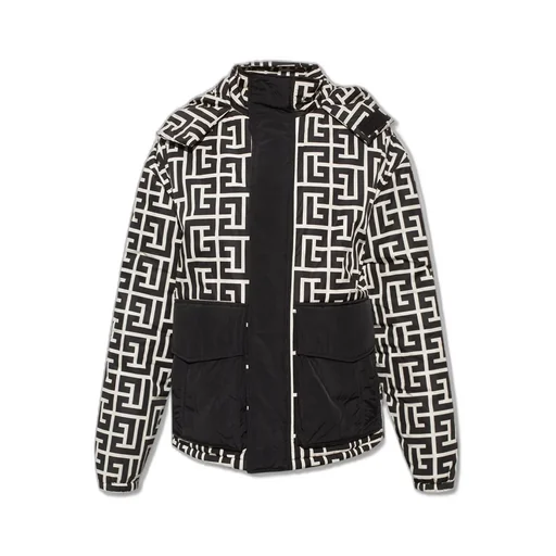 Logo Print Puffer Jacket