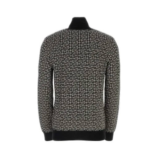Monogram Jacquard Turtleneck Sweater