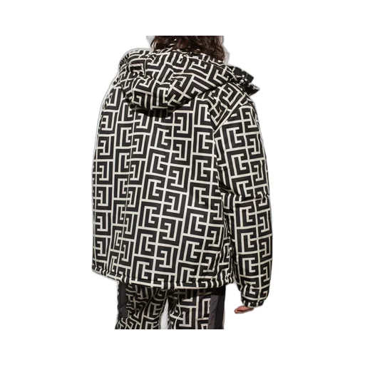 Logo Print Puffer Jacket