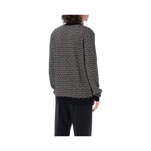 Monogram Jacquard Turtleneck Sweater