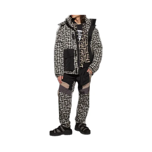 Logo Print Puffer Jacket