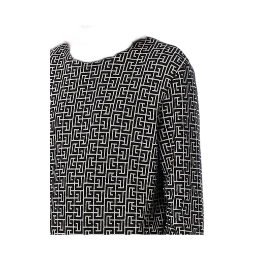 Monogram Jacquard Turtleneck Sweater