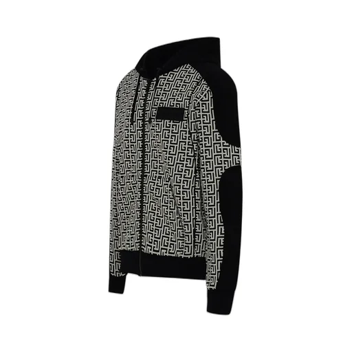 Logo Print Zip-Up Hoodie
