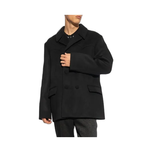Double-Breasted Wool Coat