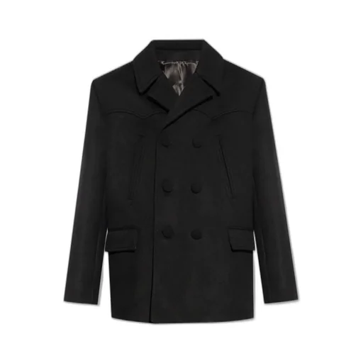 Double-Breasted Wool Coat