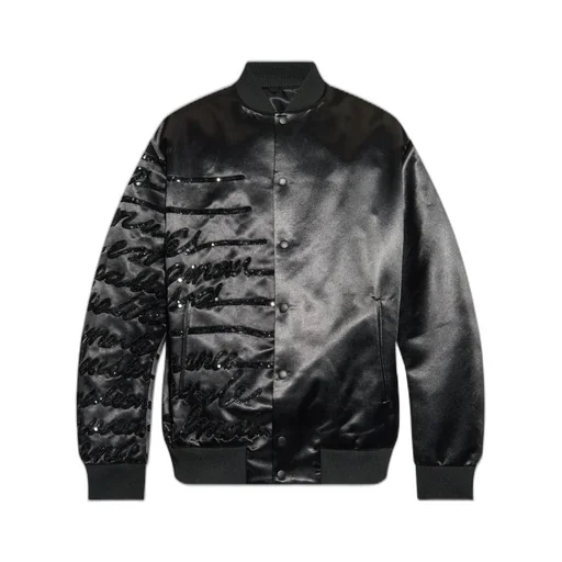 Bomber Jacket With Sequin Embellishment