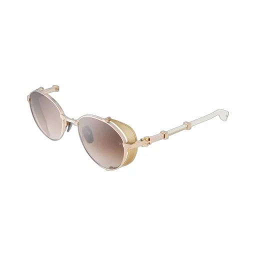 Round Sunglasses With Side Shields