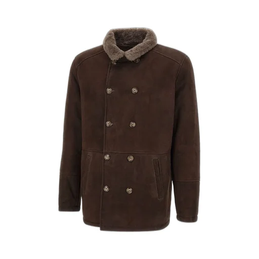 Shearling Lined Double Breasted Jacket