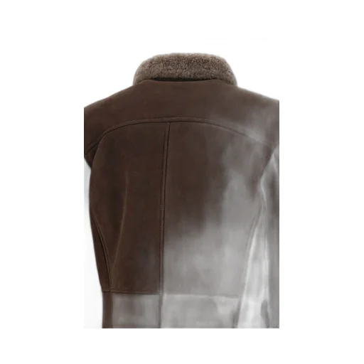 Shearling Lined Double Breasted Jacket