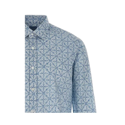 Printed Button-Up Shirt