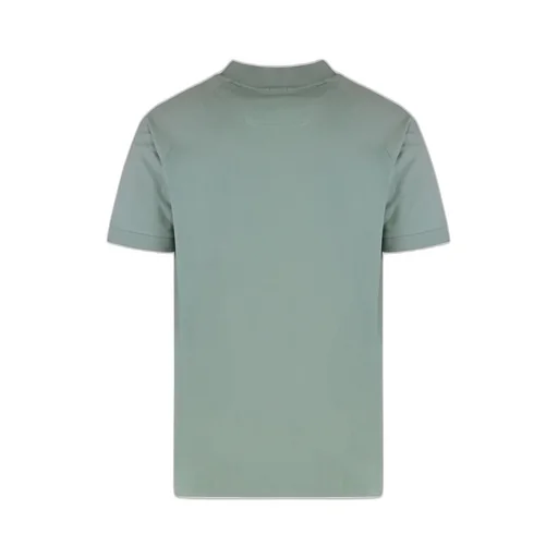 Color-Block Zip-Neck Polo Shirt