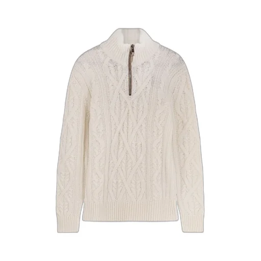 Cable Knit Half-Zip Sweater