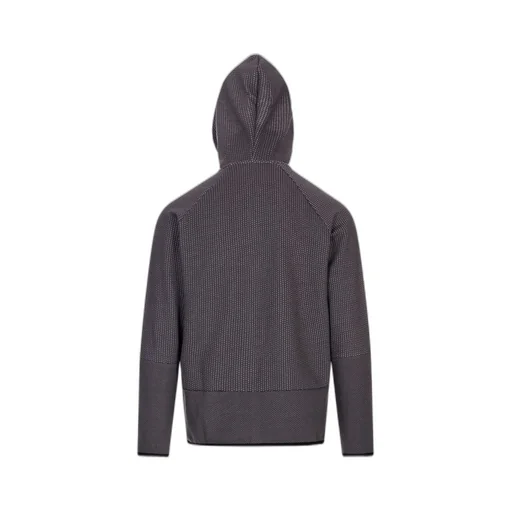 Zip-Up Hoodie With Geometric Pattern