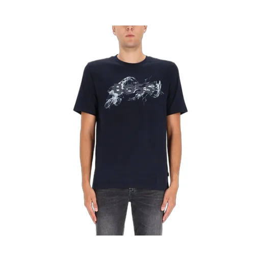 T-Shirt With Abstract Logo Print