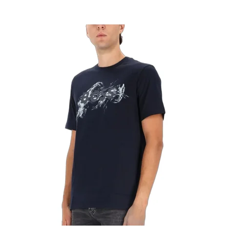 T-Shirt With Abstract Logo Print