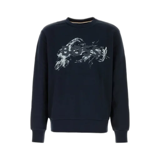 Sweatshirt With Abstract Logo Print
