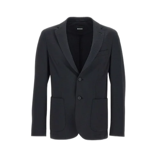 Textured Single-Breasted Jacket