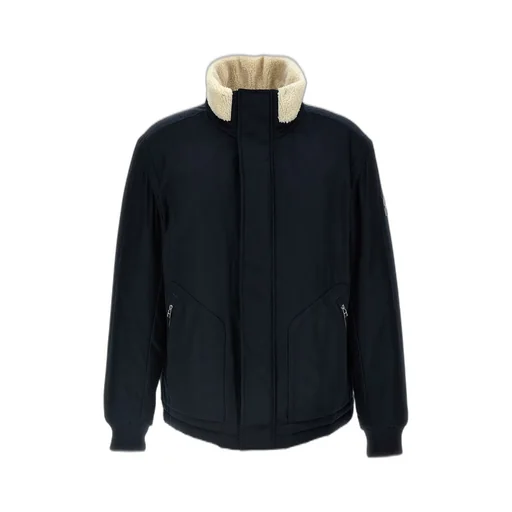 Bomber Jacket With Shearling Collar