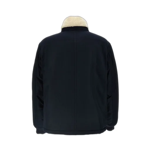 Bomber Jacket With Shearling Collar