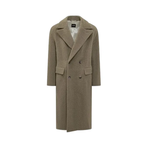 Double-Breasted Wool Coat