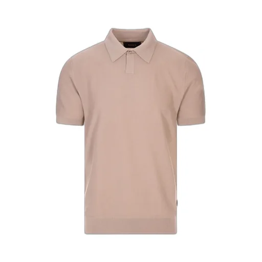 Short Sleeve Knitted Polo Shirt