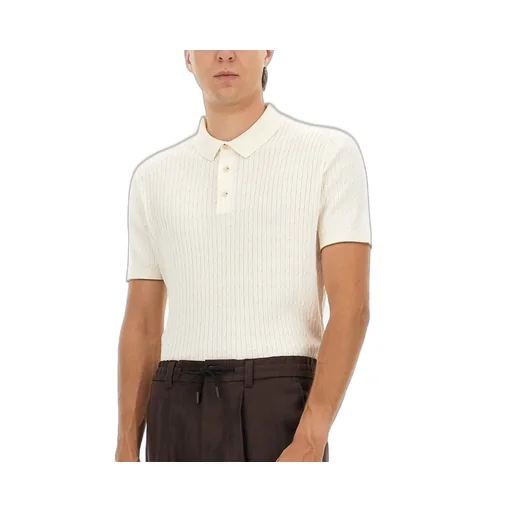 Cable Knit Polo Shirt