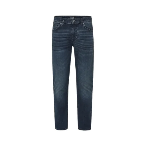 Slim-Fit Jeans In Dark Blue Stretch Denim