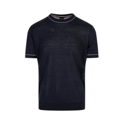 Short-Sleeved Knit Polo Shirt