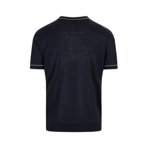 Short-Sleeved Knit Polo Shirt