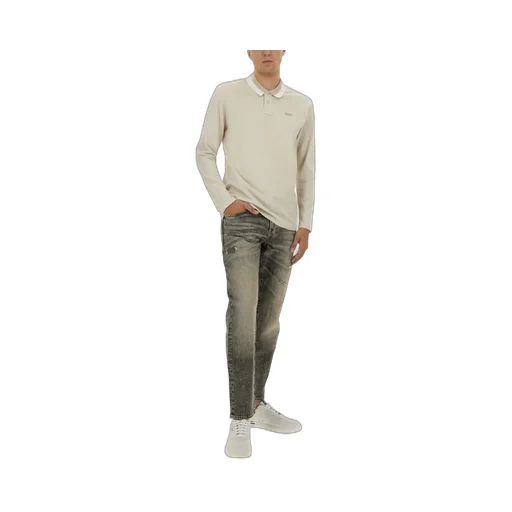 Distressed Straight-Leg Jeans